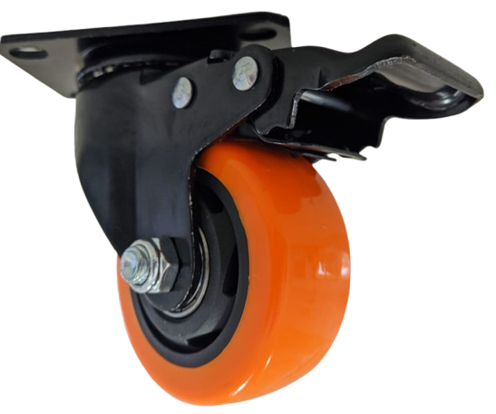 Orange Caster Wheel